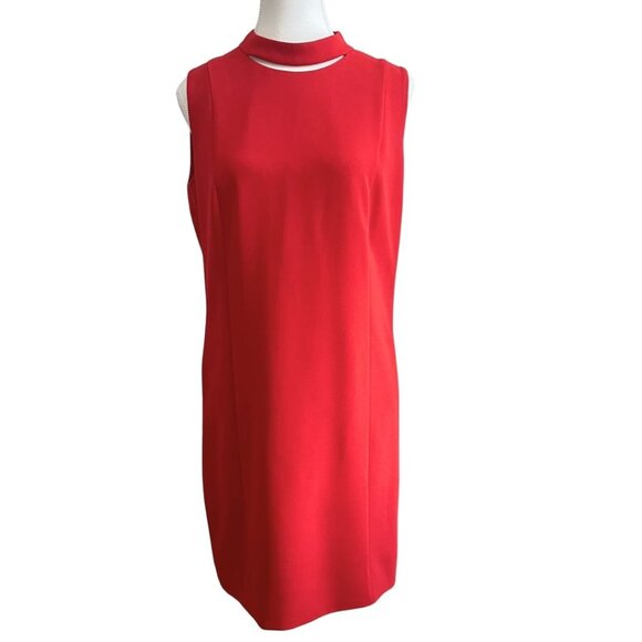 Hugo Boss Dresses & Skirts - BOSS HUGO BOSS DANEYO RED CUT OUT SLEEVELESS SHIFT DRESS - 6
